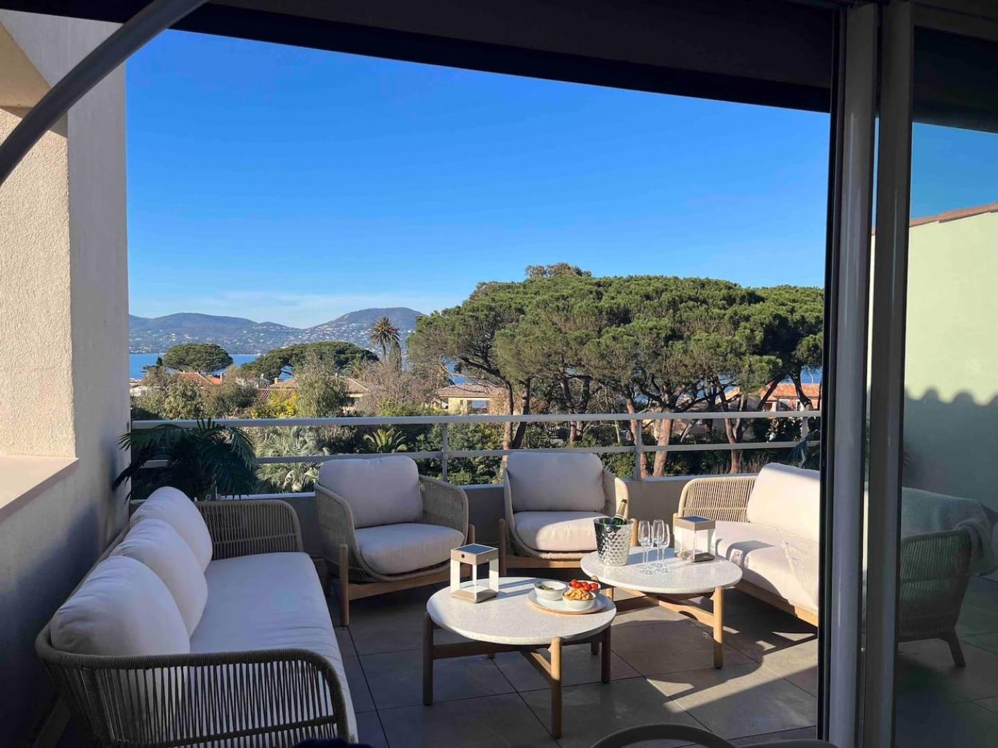 סן טרופז Terrasse Vue Mer - Appartement 6 Pers, 3 Chambres Et Parking A St Tropez מראה חיצוני תמונה